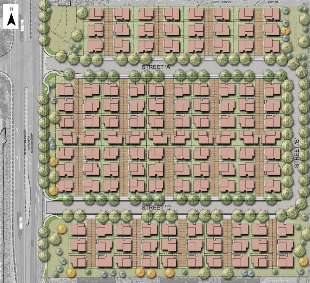 Community map of The Courtyards at Arrowcreek Parkway