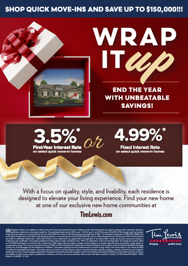 Wrap It Up Promotion of 3.5% First Year or 4.99% Fixed Mortgage Rate